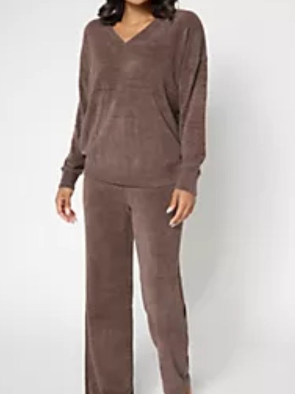 Barefoot Dreams Reg. CozyChic Ultra Lite Pullover & Wide Leg Pant Set XS